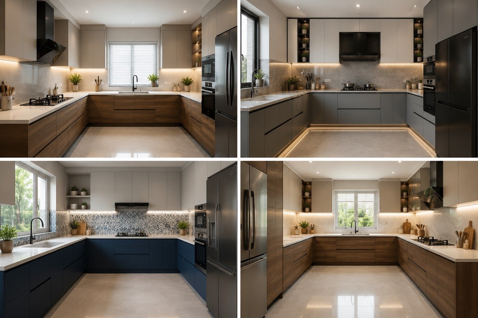 Modular kitchen layouts
