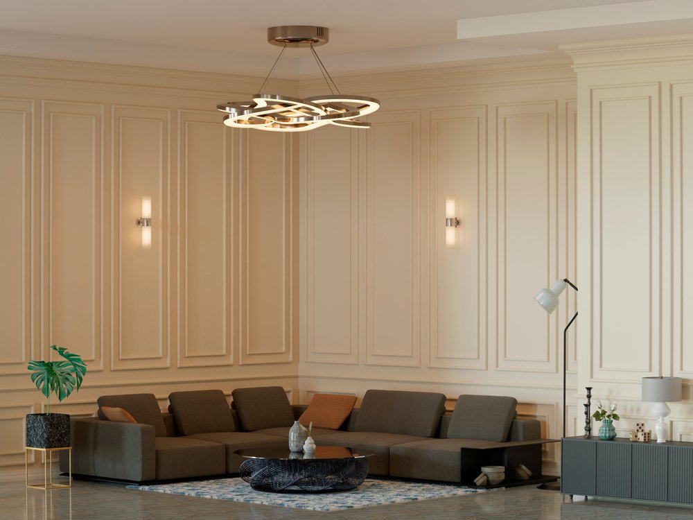 Bright open-plan interior